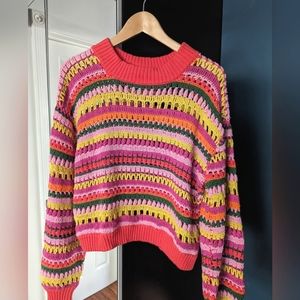 Farm Rio Crotchet Sweater Fruit Dream